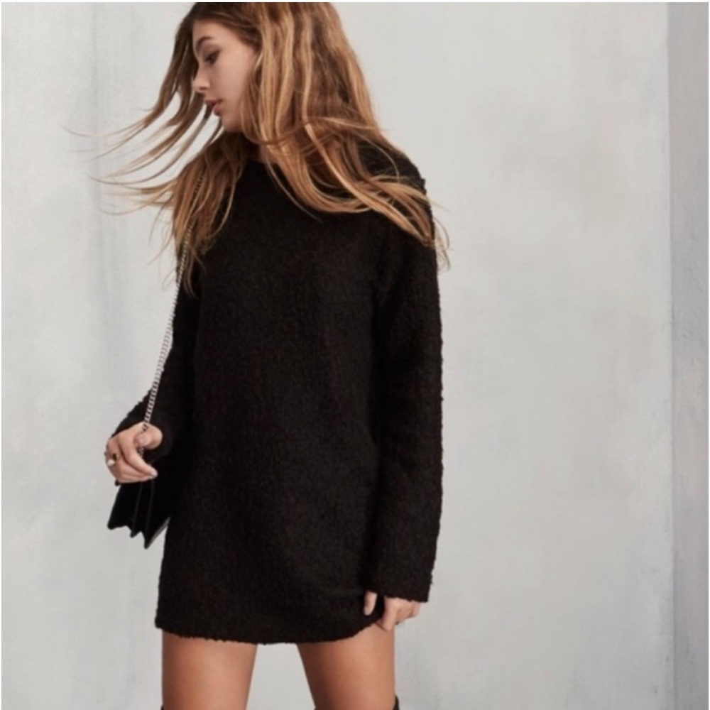 Reformation Loki Boucle Sweater Dress SZ XS Revolve